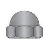 6-32 Two Piece Low Crown Cap Nut Black Zinc-Bolt Demon