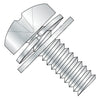10-32 x 1/2 Phillips Pan Split Lock & Narrow Flat Washer Sems Fully Threaded Zinc-Bolt Demon