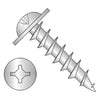 8-11 x 1 Square Phillips Drive Round Washer Deep Thread Wood Screw Full Thread Zinc-Bolt Demon