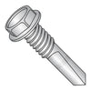 12-24 x 2 Unslotted Hexwasher Self Drilling Screw #5 Point Full Thread 410 Stainless Steel-Bolt Demon