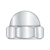 1/4-28 Two Piece Low Crown Cap Nut Nickel Plated-Bolt Demon