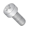6-32 x 1/2 Phillips Fillister Machine Screw Fully Threaded 18-8 Stainless Steel-Bolt Demon
