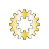 #10 External Internal Tooth Combination Lock Washer Zinc Yellow-Bolt Demon