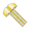 1/4-20 x 3/4 Phillips Pan Internal Sems Machine Screw Fully Threaded Zinc Yellow-Bolt Demon