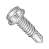 12-24 x 1 1/4 Unslotted Hexwasher Self Drilling Screw Full Thread 410 Stainless Steel-Bolt Demon