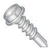 12-14 x 1 Unslotted Hex Washer With Number 4 Point Full Thread Self Drilling 410 Stainless-Bolt Demon