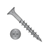 8-11 x 1/2 Phillips Flat Head with Nibs Deep Thread Wood Screw with Type 17 Point Black Ox-Bolt Demon