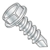 1/4-14 x 7/8 Unslotted Indented Hexwasher Self Drill Screw #1 Point Full Thread Zinc & Bake-Bolt Demon