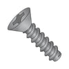 6-20 x 3/8 Phillips Flat Self Tapping Screw Type B Fully Threaded Black Oxide-Bolt Demon