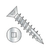 8 x 1 Flat Head Nibbed Square Drive Deep Thread Wood Screw Type 17 Full Thrd Zinc-Bolt Demon