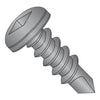 8-18 x 1 Square Drive Pan Self Drilling Screw Full Thread Black Oxide-Bolt Demon