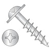 8-11 x 1 1/4 Square Phillips Drive Round Washer Deep Thread Wood Screw 2/3 Thread Zinc-Bolt Demon