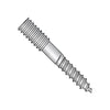 1/4-20 x 5 Hanger Bolt Plain Center 18-8 Stainless Steel-Bolt Demon