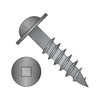 8 x 1 1/2 Square Drive Round Washer Head Deep Thread Wood Screw 2/3 Thread Black Oxide-Bolt Demon