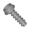 6-20 x 3/8 Slotted Indented Hex Washer Self Tapping Screw Type B Fully Threaded Black Oxide-Bolt Demon