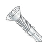 12-24 x 2 1/2 Phillips Flat Self Drill Screw #4 Point with Wings Full Thread Zinc & Bake-Bolt Demon