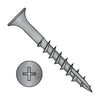 6-13 x 1 1/4 Phil Flat No Nibs Deep Thread Wood Screw Type 17 point 2/3 Thread Black Oxide-Bolt Demon