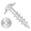 8-11 x 1 1/2 Square Phillips Drive Round Washer Deep Thread Type17 2/3 Thread Zinc-Bolt Demon