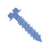 1/4 x 2 1/4 Slotted Hex Washer Concrete Screw With Drill Bit Blue Perma Seal-Bolt Demon