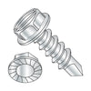 10-16 x 1/2 Slot Indented Hex Washer Serrated Self Drilling Screw Full Thread Zinc Bake-Bolt Demon