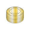 1/8 Flush Seating Socket Pipe Plug Brass-Bolt Demon