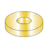 #6 SAE Flat Washer Zinc Yellow-Bolt Demon