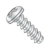 2-32 x 1/8 Phillips Pan Self Tapping Screw Type B Fully Threaded Zinc and Bake-Bolt Demon
