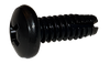 8-32 x 3/8 Phillips Pan Thread Cutting Screw Type 1 Fully Threaded Black Oxide-Bolt Demon