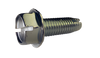 3/8-16 x 3 Slotted Indented Hex Washer Thread Cutting Screw Type 1 Fully Threaded Zinc-Bolt Demon