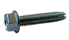 1/4-20 x 1/2 Unslotted Indented Hex Washer Thread Cutting Screw Type 1 Fully Threaded Zinc-Bolt Demon