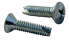 10-24 x 1 Phillips Oval Thread Cutting Screw Type 23 Fully Threaded Zinc-Bolt Demon