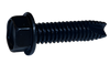 10-32 x 3/8 Unslotted Indented Hex Washer Thread Cutting Screw Type 23 Full Thread Black Oxide-Bolt Demon
