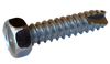 1/4-14 x 1 Unslotted Indented Hex Thread Cutting Screw Type 25 Fully Threaded Zinc-Bolt Demon