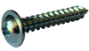 10-16 x 3/8 Phillips Round Washer Self Tapping Screw Type AB Fully Threaded Zinc-Bolt Demon