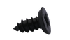 4-24 x 1/4 Phillips Flat Undercut Self Tapping Screw Type AB Fully Threaded Black Oxide-Bolt Demon