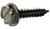 8-18 x 1/4 Slot Ind Hex Wash Self Tapping Screw Type AB Fully Threaded 18-8 Stainless Steel-Bolt Demon