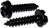 8-18 x 3/8 Indent Hex Washer Slot Self Tapping Screw Type AB Serrated Full Thread Black Ox-Bolt Demon
