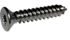 8-18 x 1/2 6 Lobe Flat Self Tapping Screw Type AB Fully Threaded 18-8 Stainless Steel-Bolt Demon