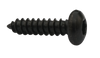 8-18 x 3/8 6 lobe Pan Self Tapping Screw Type AB Fully Threaded Black Zinc-Bolt Demon