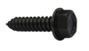 12-14 x 3/4 Unslot Ind Hex Washer Self Tap Screw Type AB Full Thread 18-8 Stainless Black Ox-Bolt Demon