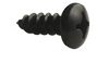 6-18 x 1/2 Phillips Pan Self Tapping Screw Type A Fully Threaded Black Zinc-Bolt Demon