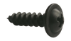 8-15 x 1 Phillips Round Washer Self Tapping Screw Type A Fully Threaded Black Zinc-Bolt Demon