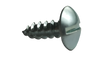 14-10 x 3/4 Slotted Truss Self Tapping Screw Type A Fully Threaded Zinc-Bolt Demon