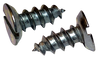 10-12 x 1/2 Slot Flat Undercut Self Tapping Screw Type A Fully Threaded Zinc-Bolt Demon