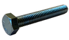 7/8-9 x 3 Hex Tap Bolt Grade 5 Fully Threaded Zinc-Bolt Demon