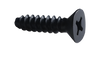 6-20 x 1/2 Phillips Flat Self Tapping Screw Type B Fully Threaded Black Oxide-Bolt Demon