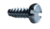 1/4-14 x 1/2 Slotted Indented Hex Self Tapping Screw Type B Fully Threaded Zinc-Bolt Demon