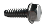 10-16 x 1/2 Unslotted Indented Hex Washer Self Tapping Screw Type B Fully Thread 18-8 Stainless-Bolt Demon