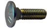 3/4-10 x 2 Carriage Bolt Grade 8 Fully Threaded Yellow Zinc-Bolt Demon