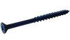3/16 x 1 1/4 Phillips Flat Concrete Screw With Drill Bit Blue Perma Seal-Bolt Demon